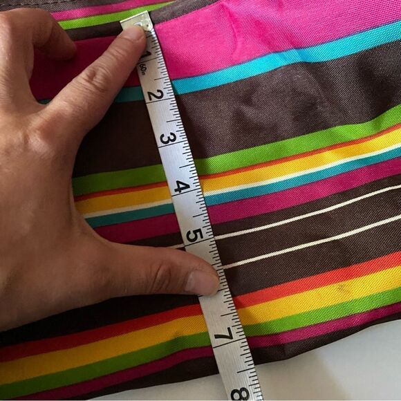 Joann Marie Designs Waterproof Fold-Up Brown pink large tote Beach diaper bag - Picture 7 of 10